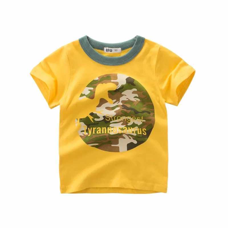 2 3 4 5 7 9 Summer Baby Boy Short sleeved T-shirt Childrens Cotton Top Little Boy KF1022 W250221