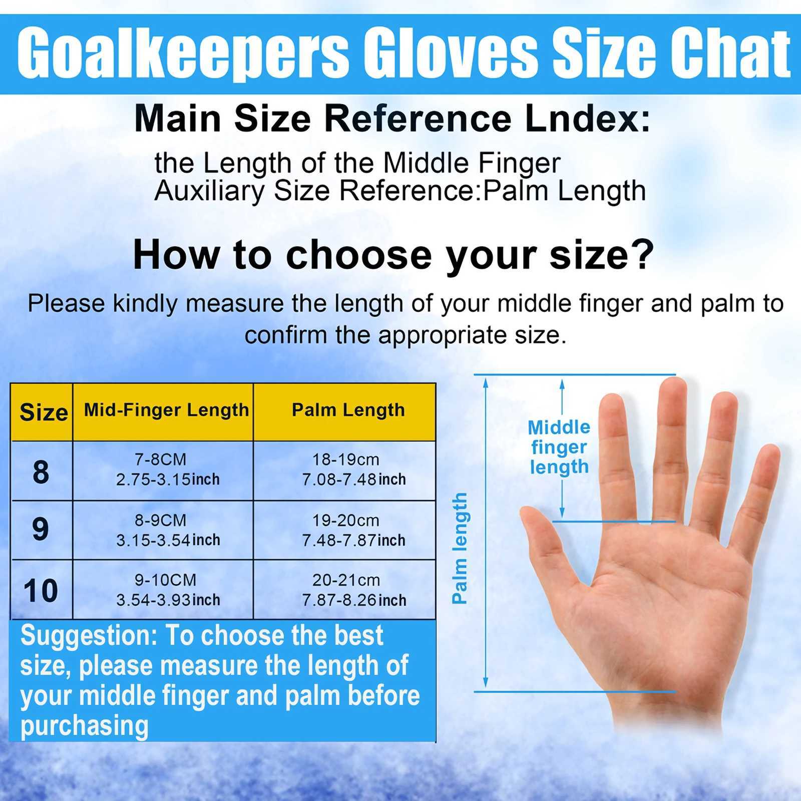 Soccer Goalie Goalkeeper Gloves Youth AdultsHigh Performance Goalkeeper GlovesBreathab Soccer Gloves with Strong Grips PalmsXJ250221