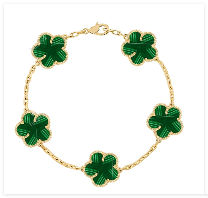 Bracelet Luxury Designer jewelry Bracelets 18K Gold Silver Plate Agate Diamond Fashion Love Charm Chain For Women Wedding Gift Party 20 color