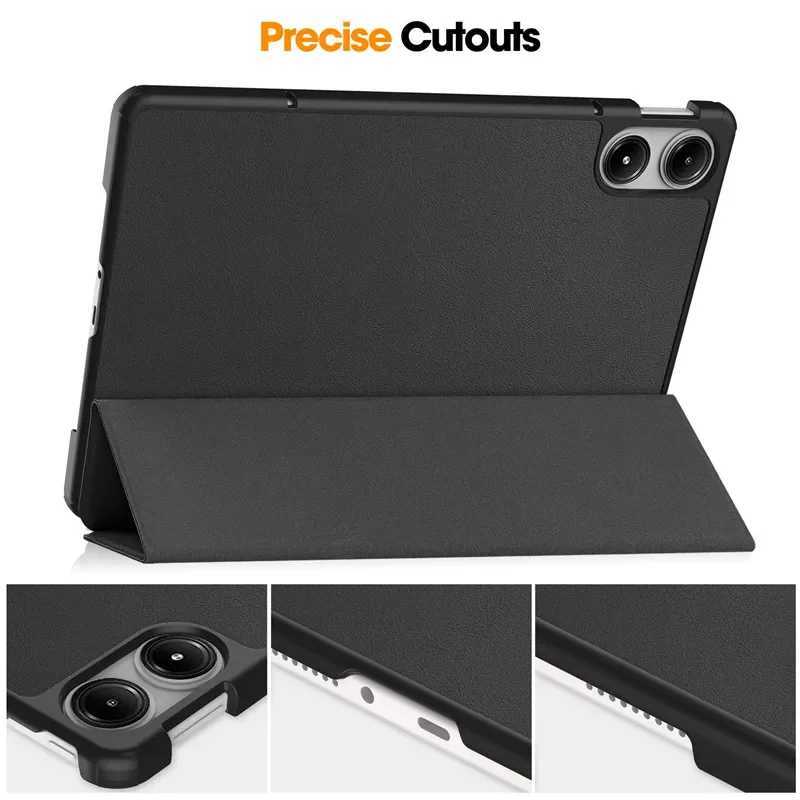 For Redmi Pad Pro 2024 Tri-Folding Flip Stand Case Read for Red Mi Pad Pro 12.1 Tablet with Auto Sleep Cover Z250222