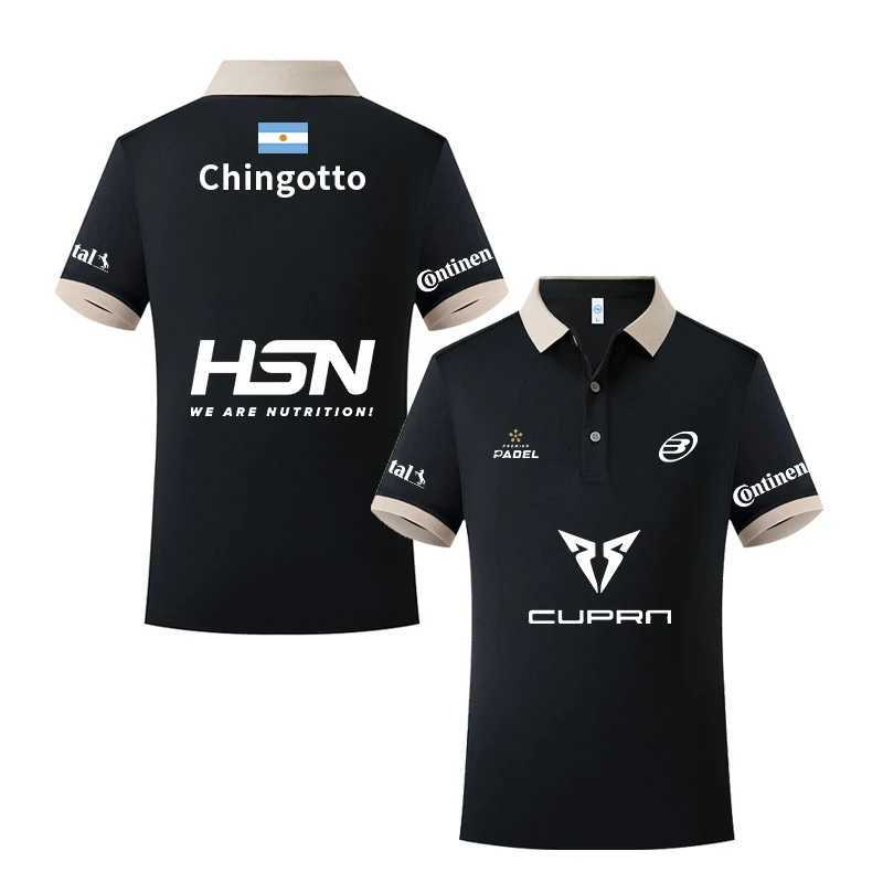 Men's Polos Padel sports elements mens and womens breathable business T-shirts summer comfortable casual short sleeved fashionable polo shirts z2