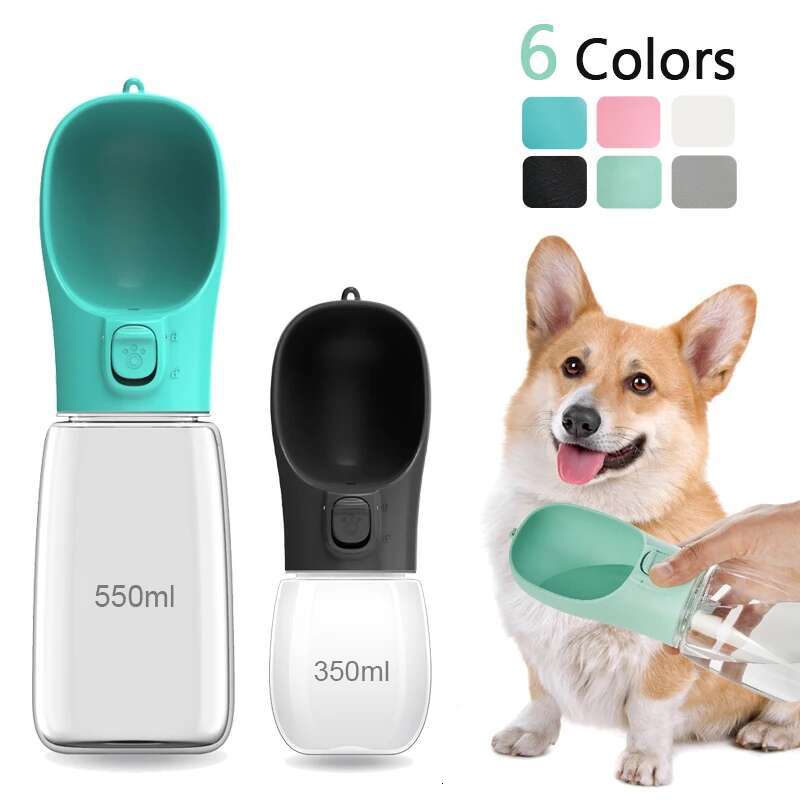 550ml Pet Dog Bottle Portable Drinking Feeder For Dogs Cat Travel Walking Chihuahua Labrodor Water Bowls Puppy Supplies