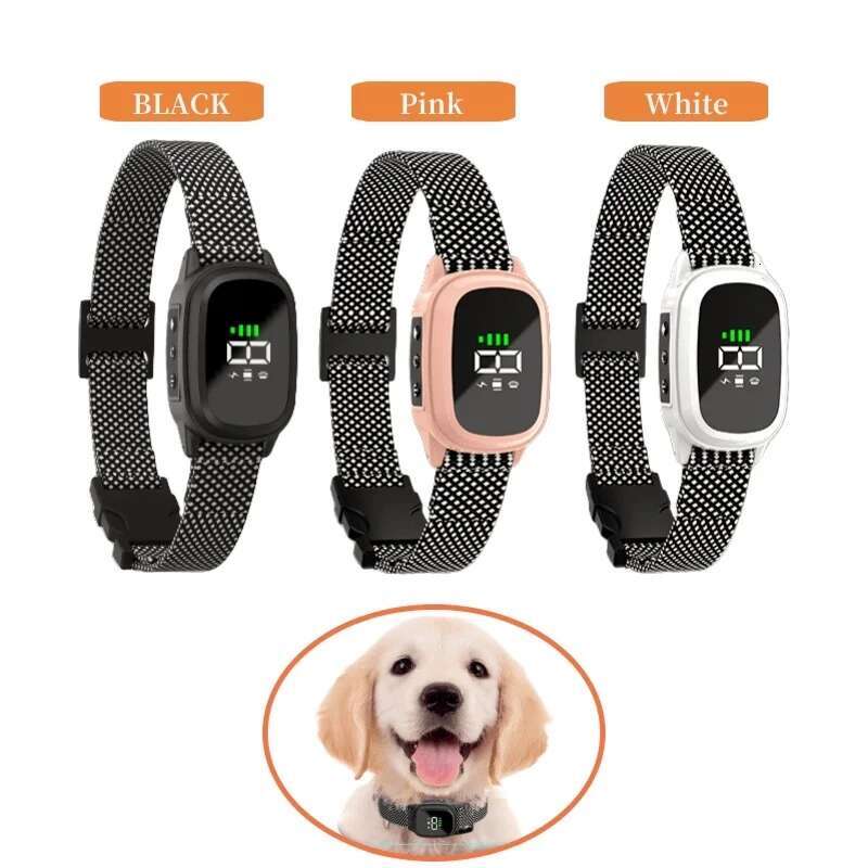 Automatic Anti Barking Collar, Rechargeable Bark Stopper, Stop Barkin, Electric Training Collar for Dog