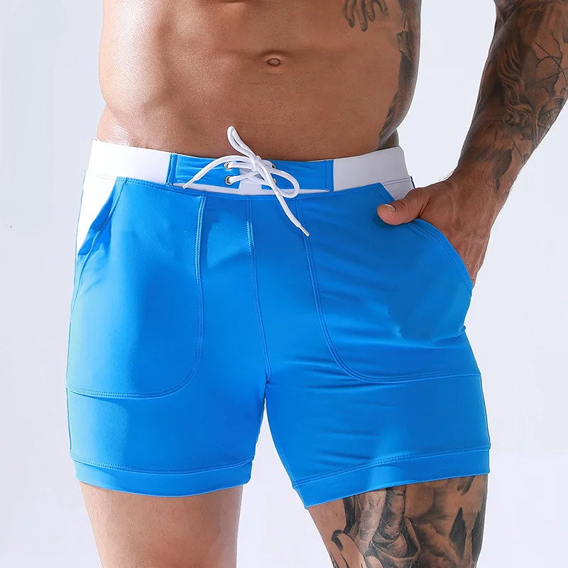 Summer New Men's Shorts Designer Swim Shorts Quick Drying Breathable Swim Shorts Drawstring Pocket Stretch Quarter Casual Beach Shorts