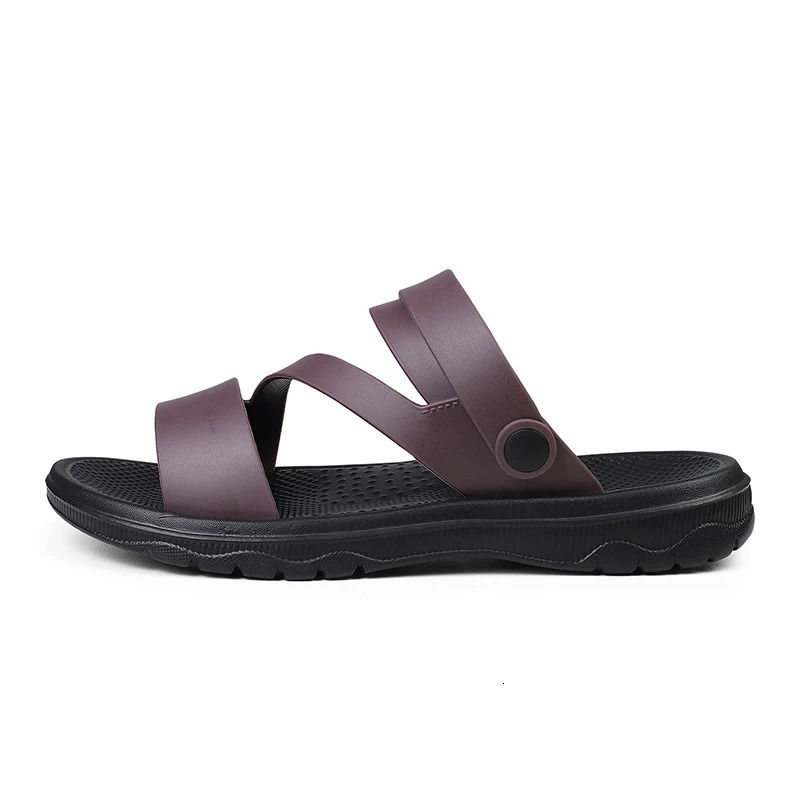 Summer Mens Sandals Outdoor Mens Slippers Comfortable Beach Casual Shoes Non-slip Breathable Roman Shoes Flip-Flop Garden Shoes 250221