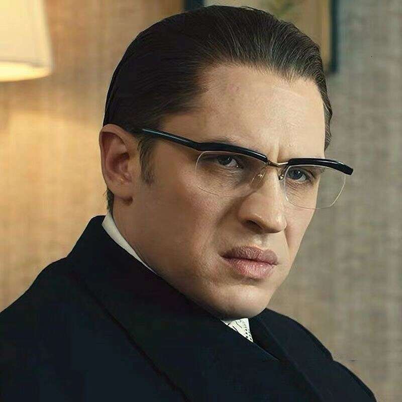 2024 new gangster legend Tom Hardy half frame anti blue light optical glasses internet famous same model
