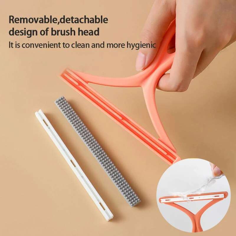 1pc 2in1 Double Sided Pet Hair t Remover Clean Tool Sweater Cleaner Fabric Shaver Scraper For Clothes Carpet