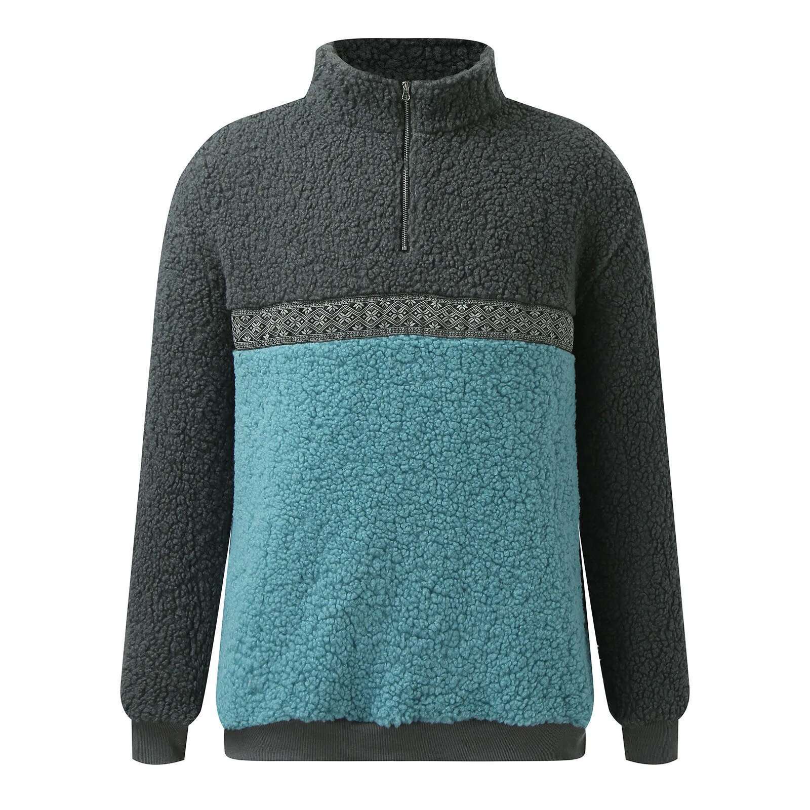Mens Fall And Daily Sports Warm Zipper Autumn Winter Clothes Male Fashion Haruku Tops Streetwear Men Pullover