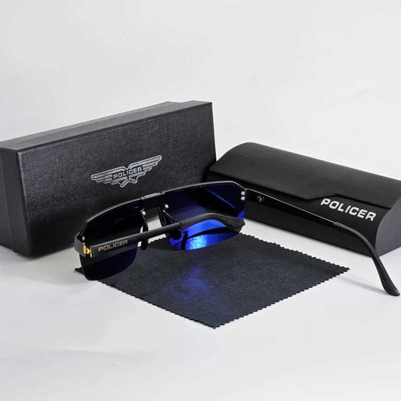 Policer Sunglasses Polarized for Men Classic Sun GlassesHigh Quality Luxury brands Eyewears Pilot Goggle UV 400 Protection 8812 W250222