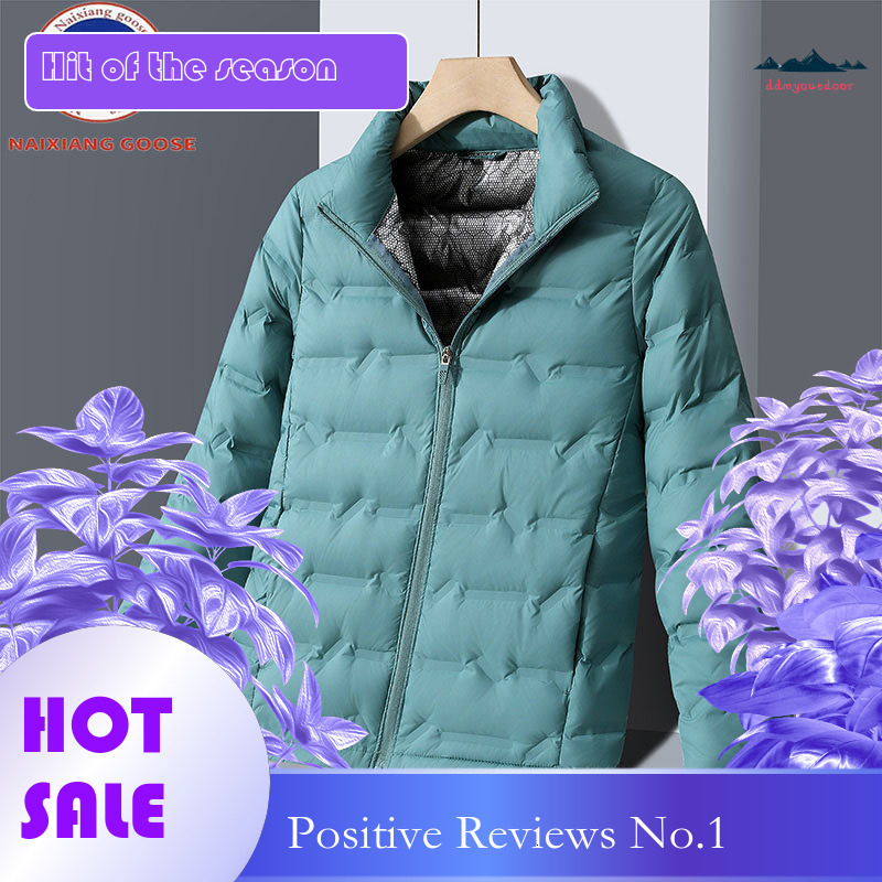 Ddmyoutdoor Winter For Couples Stand Up Collar Solid Color White Duck Down Lightweight New Jacket Warm And Versatile Casual Jacket Jackets