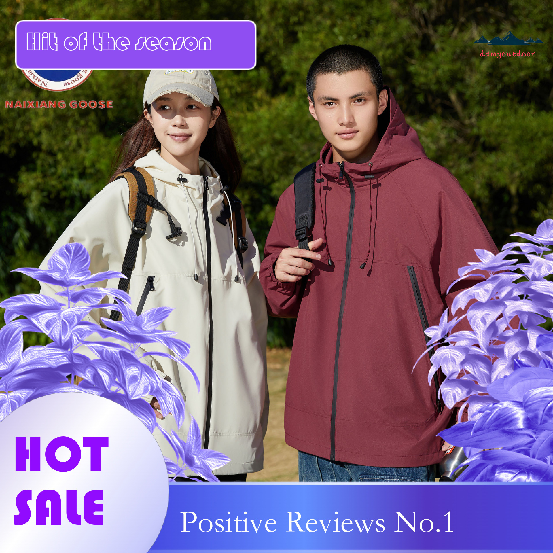 Ddmyoutdoor New Outdoor Solid Color Unisex Spring Versatile Loose Jacket For Couples Jackets