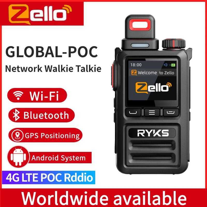 Zello 4G Android LTE 2G 3G GSM Poc Network Two Way Ra Long Range Walkie Talkie with Sim Card Z250221