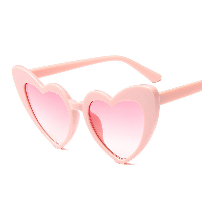 2025 Cross border European and American Style Love Women's Sunglasses Women's Fashion Big Face slimming Sunglasses