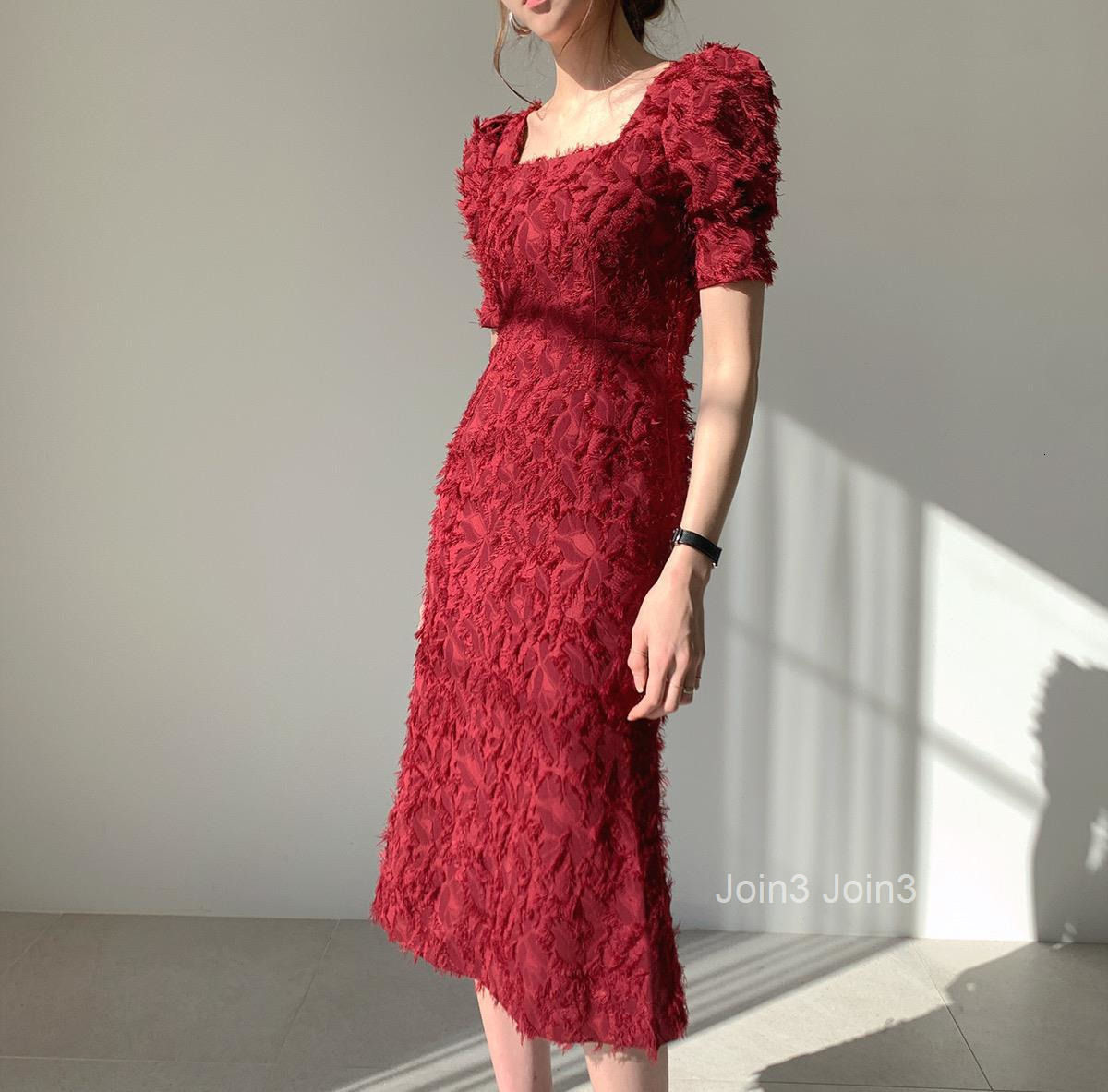 Feather tassel dress for women in summer light and mature French style square neck Hepburn small black dress