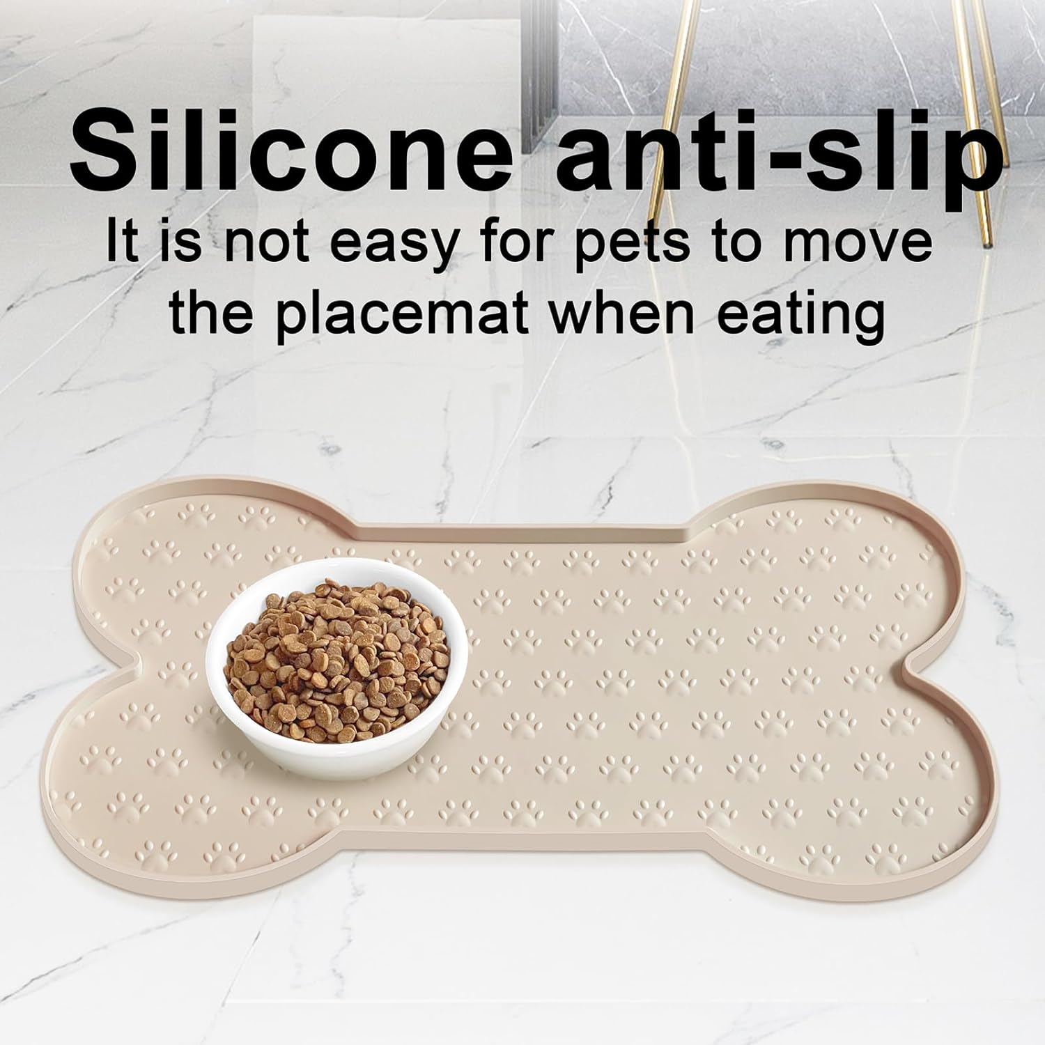 2026 New Dog Food Non-Slip Silicone Bowl Thickened Pet Placemat Waterproof Feeding Mat Suitable For Small Medium-Sized Dog Cat Eating Tray Free Shippi