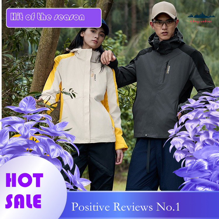 Ddmyoutdoor Dupont Three In One Windproof Waterproof And Warm Two Piece Women S Anti Fouling Mountaineering Suit For Outdoor Couples Jackets