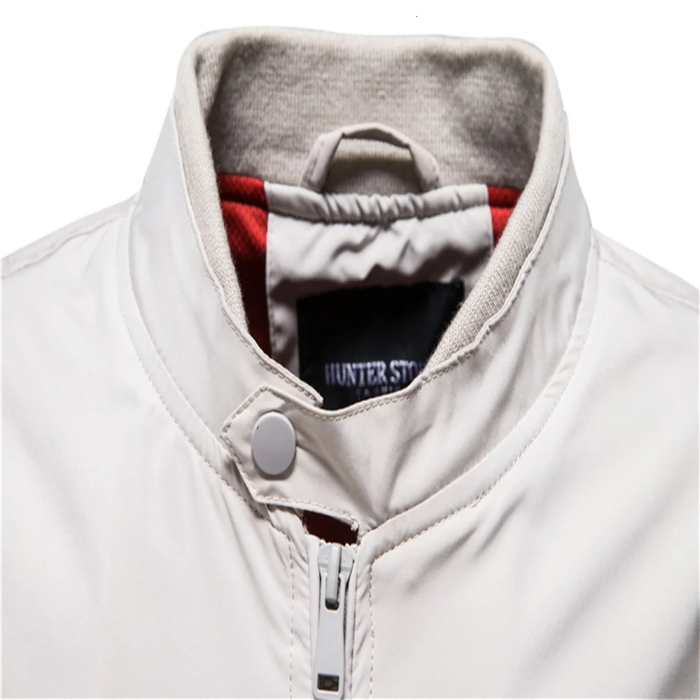AIOPESON Solid Color Baseball Jacket Men Casual Stand Collar Bomber Mens Jackets Autumn High Quality Slim Fit for 250213 - view 4