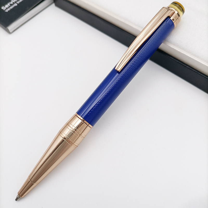Mont Pens Ballpoint Pen Crystal Translucent Inlaid M Rollerball Pen Boligrafos Cute School Supplies