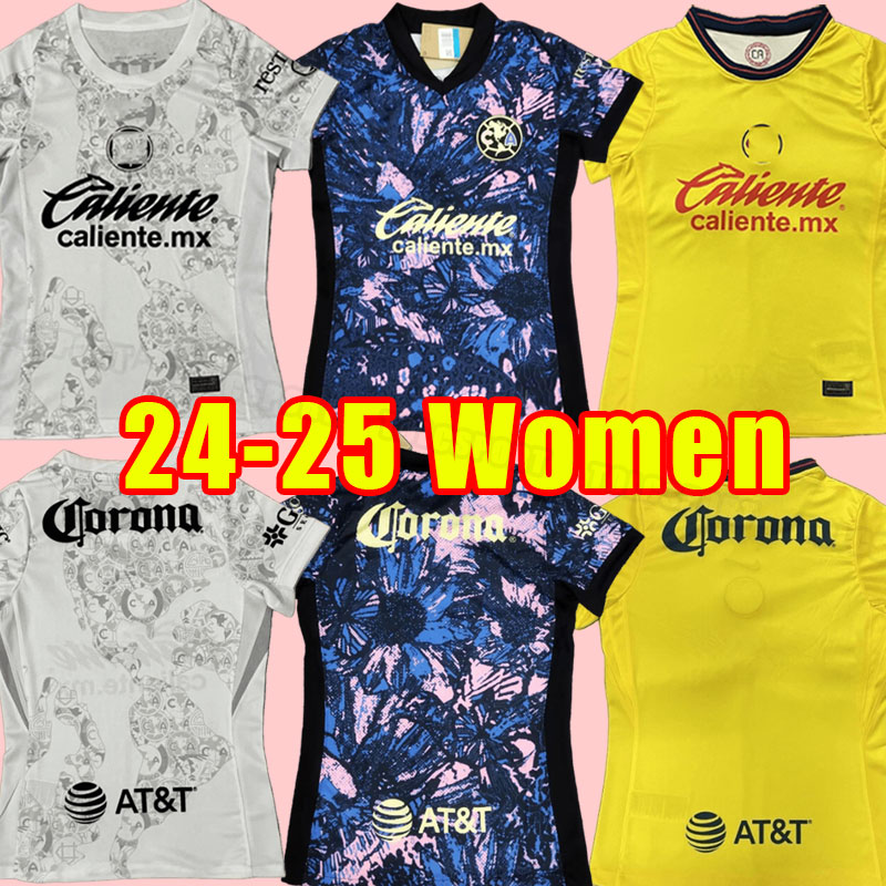 Women Liga MX Club America 2025 2025 Soccer Jerseys R.MARTiNEZ GIOVANI F.VINAS 24 25 football shirt home away third Girl goalkeeper