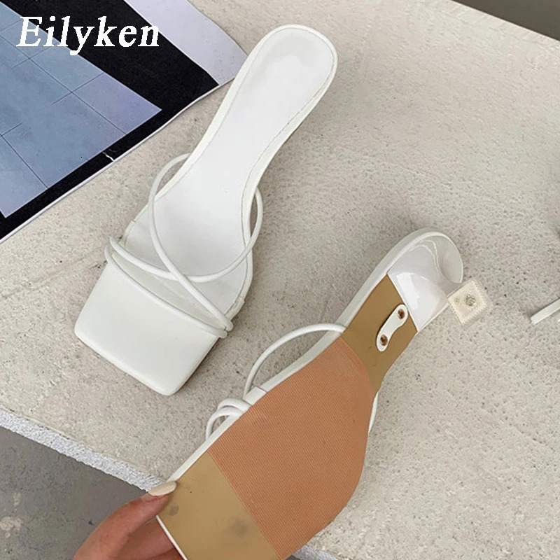 Eilyken Fashion Gold Silver Sandals Thin Low Heel Lace Up Rome Summer Gladiator Women Casual Narrow Band Shoes 250221