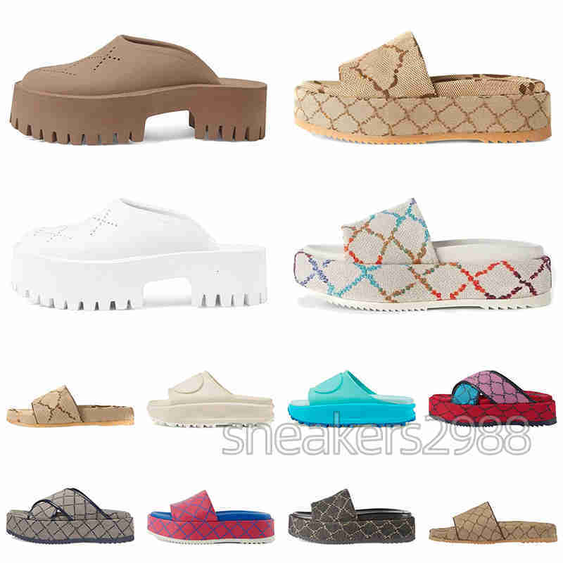 Sandals Famous Designer Women Slippers Summer Men Shoes Shaped Multicolor Flora Slides Molded footbed in black Tonal rubber sole featuring embossed