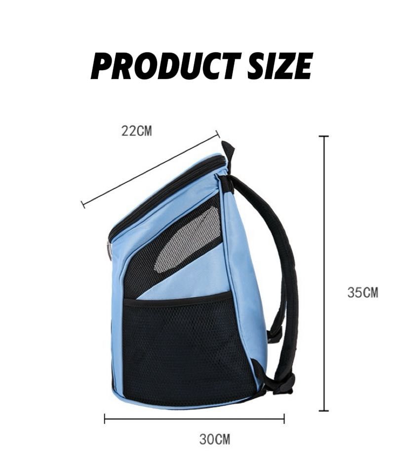 Foldable Outdoor Travel Pet Carrier - Large Capacity Breathable Mesh Dog Bag