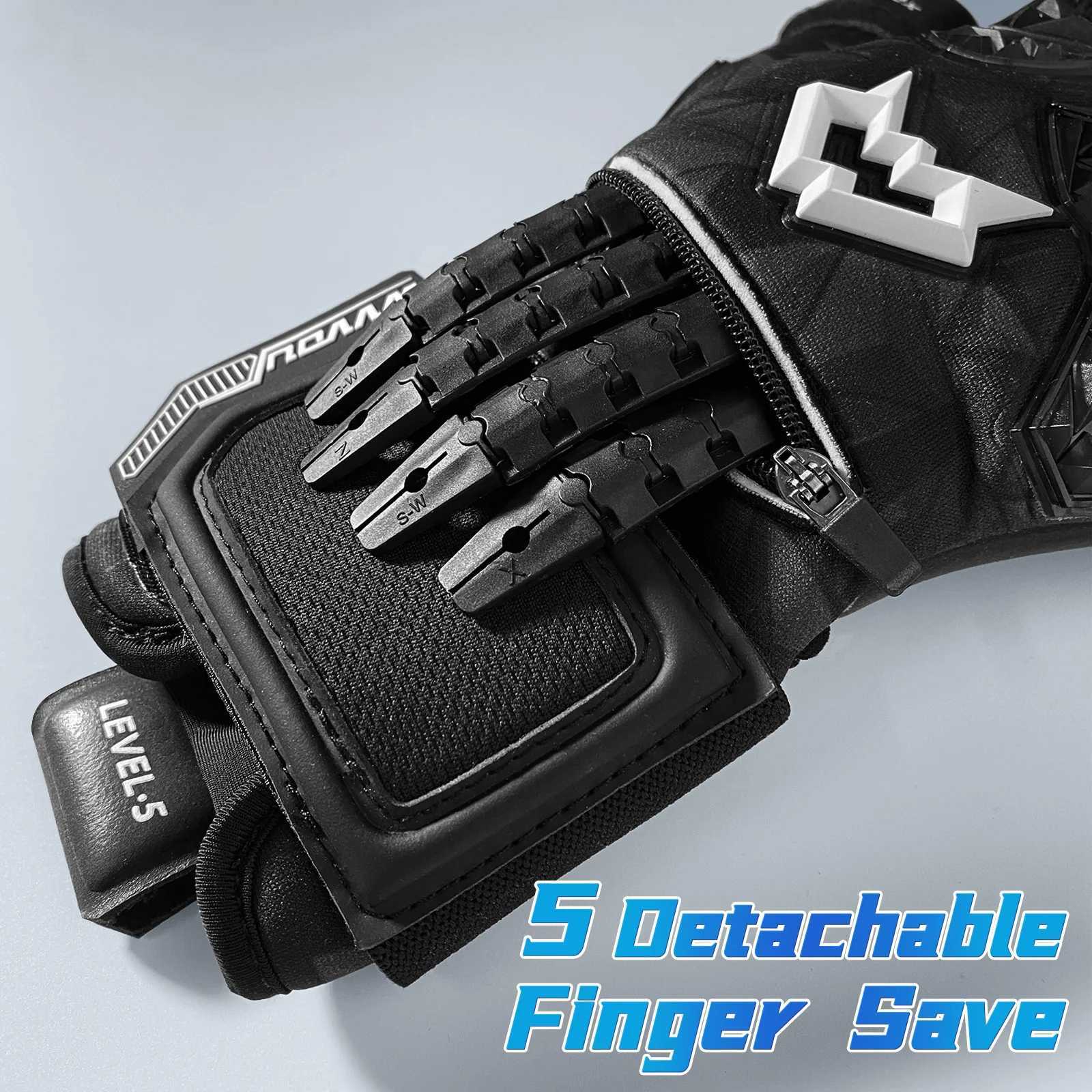 WVVOU Soccer Goalie Gloves for Adults and Youth High Performance Goalkeeper Gloves with 5 Detachab Finger SavesXJ250221