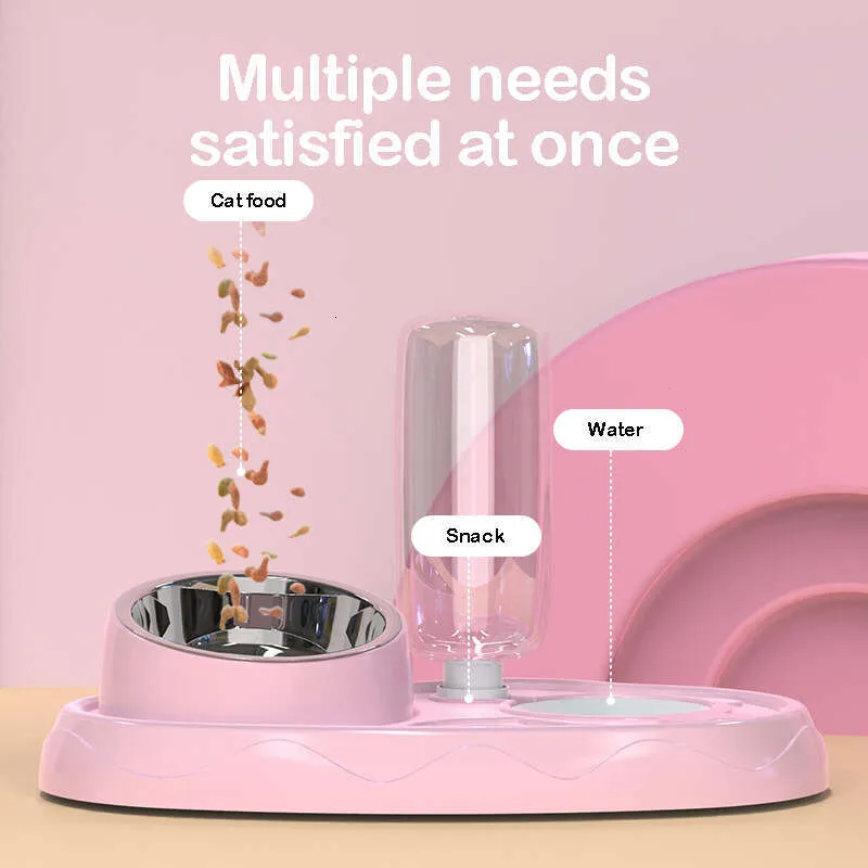 2026 New Litter Box Small Baby Automatic Drinking Water Dog Food Bowl Anti-Upset Cat Supplies Free Shipping