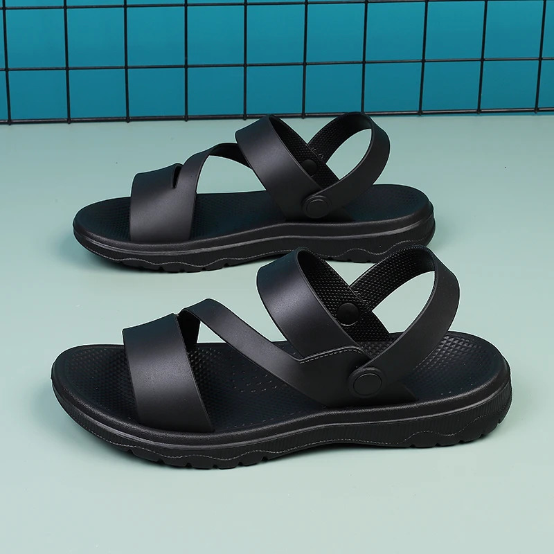 Summer Mens Sandals Outdoor Mens Slippers Comfortable Beach Casual Shoes Non-slip Breathable Roman Shoes Flip-Flop Garden Shoes 250221