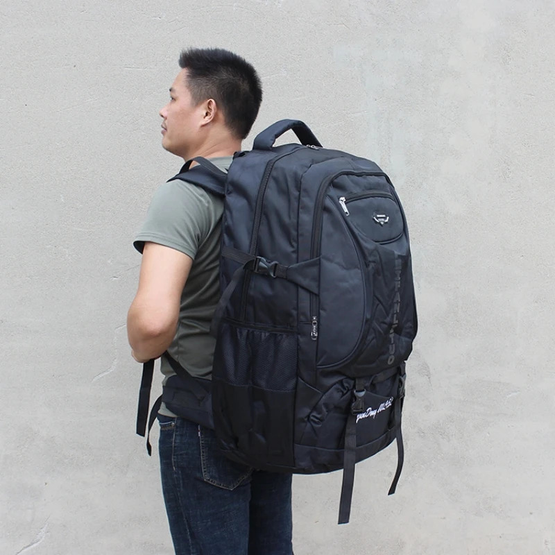 70L 85L Waterproof Hiking Backpack Large Capacity Outdoor Climbing Sports Bag Men Women Travel Mountaineering Luggage Rucksack 250221