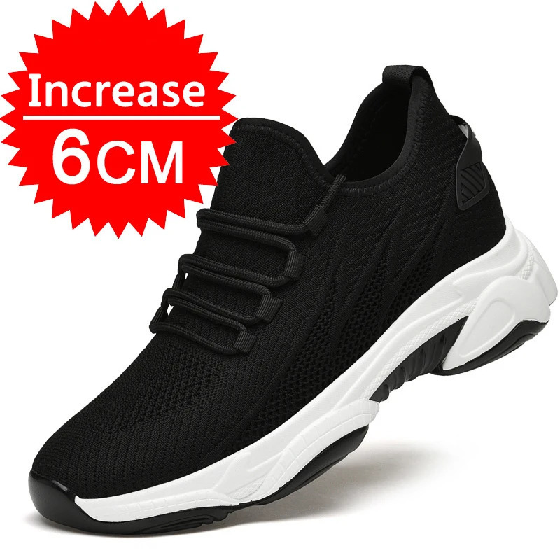 Sneakers Casual Heightening 8cm Height Increase For Men Summer Breathable 6cm Elevator Shoes 10cm Insole Taller 250318
