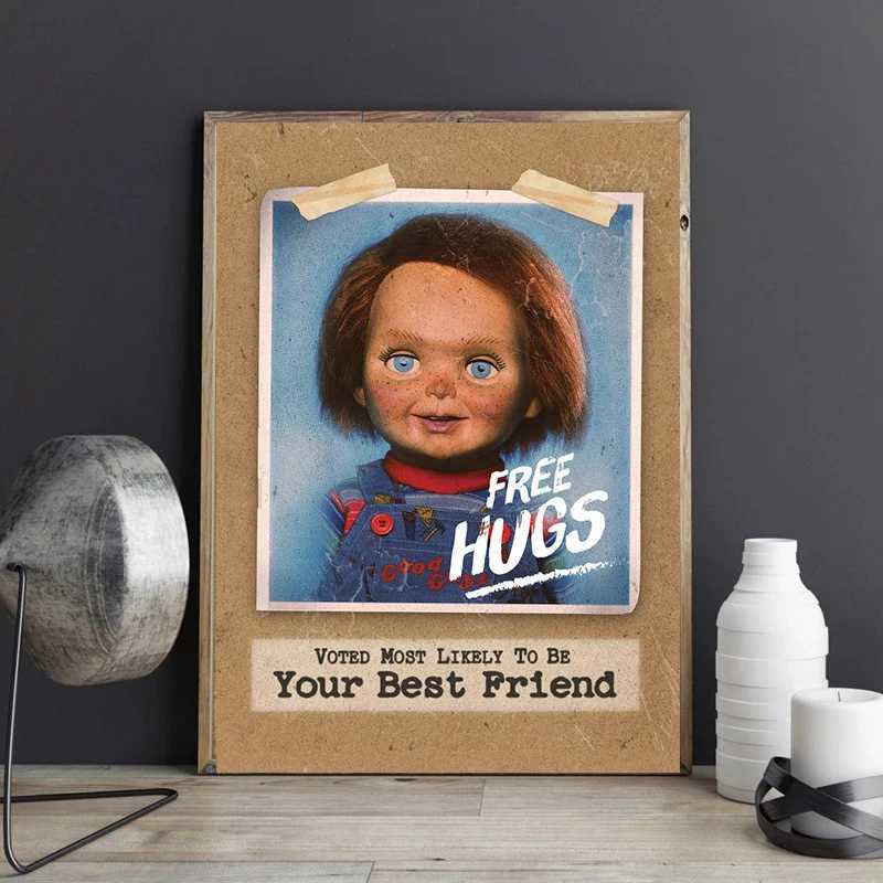 ic Horror Movie Chucky Childs Play Poster Terror Doll Prints Canvas Painting Wall Art Picture Living Ro He Decoration Y250218