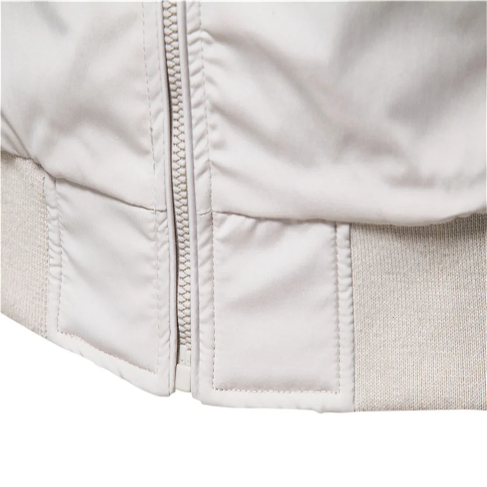 AIOPESON Solid Color Baseball Jacket Men Casual Stand Collar Bomber Mens Jackets Autumn High Quality Slim Fit for 250213 - view 7