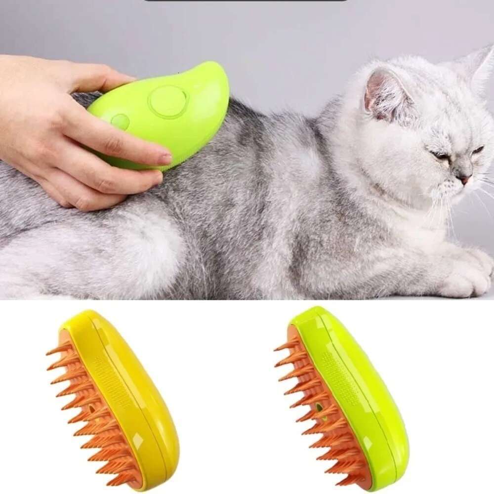 Cat Dog Steamy Steam Brush Sprayer for Pet Grooming tool Shedding 3 in 1 Electric Sprays Massage Combs