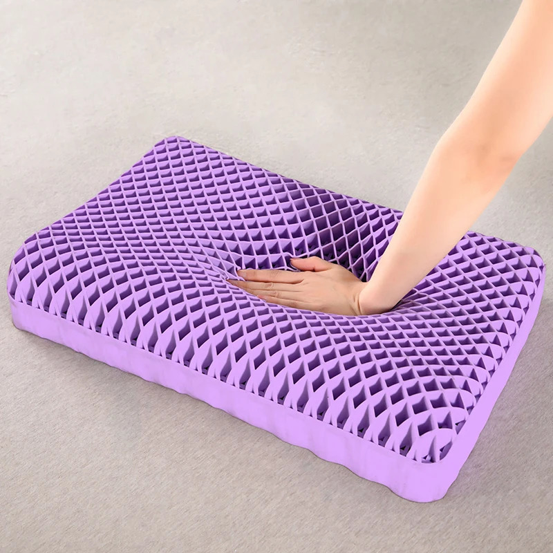 Pectin Pillow Breathable Air Layer TPE Washable with Water Zero Pressure Cervical Neck Latex Adult Single 250218