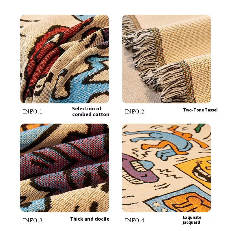 Sofa Cushion Cloth Double Sided Sofa Cover Thick Non-Slip Sofa Cover Full Cover Knee Blanket Cover Cloth Sofa Blanket 250221