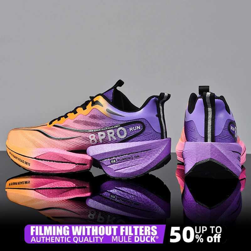 Speciality Carbon Plate Sports Running Shoes Marathon Air Cushion Men Breathable New Lightweight Wen Cfortable NEW Top Nonskid Sneakers Z250222