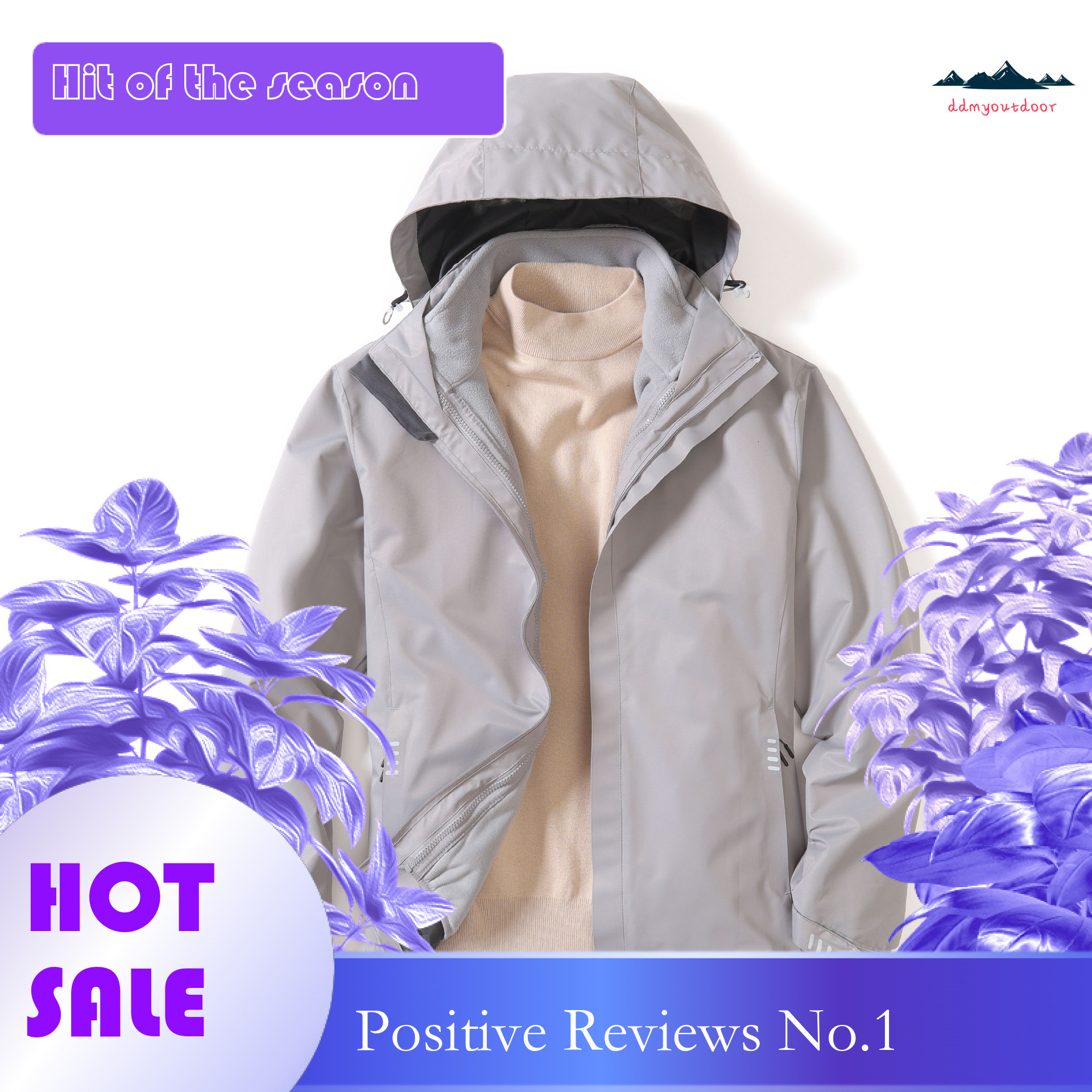 Ddmyoutdoor Autumn Winter Rush Coat Print Men Women S Couple Three In One Warm And Cold Resistant Clothing Jackets