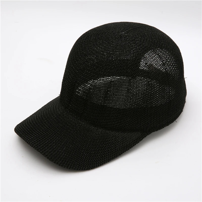 Straw Hat Woman Outdoor Casual Sun Hats Sunscreen Summer Baseball Cap adjustable Fashion Solid color Anti-UV cap 250221