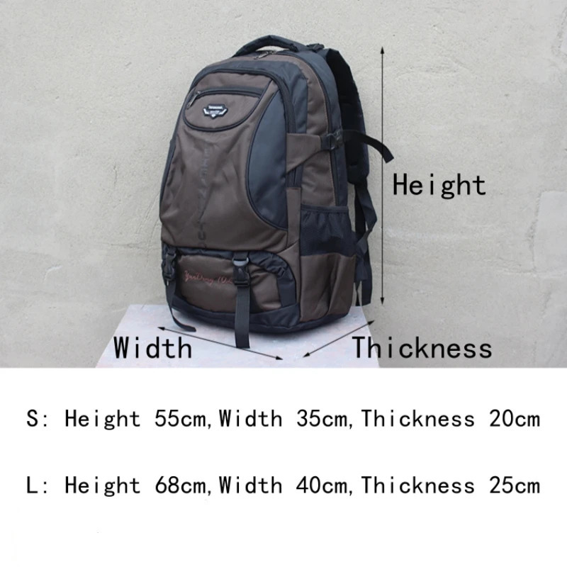70L 85L Waterproof Hiking Backpack Large Capacity Outdoor Climbing Sports Bag Men Women Travel Mountaineering Luggage Rucksack 250221