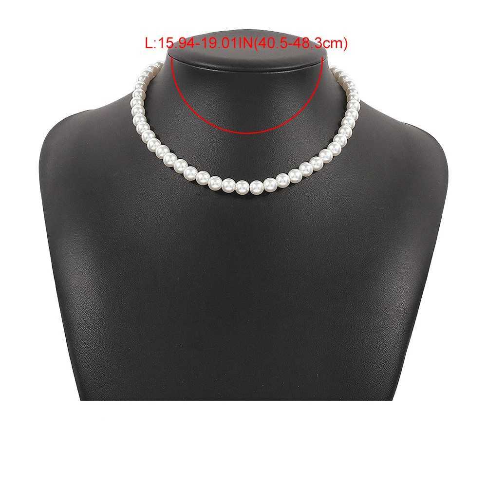 2023 Trend Wedding Party Jewelry Big Pearl Choker Necklace For Women Elegant White Imitation Pearl Necklaces X0172XJ250222