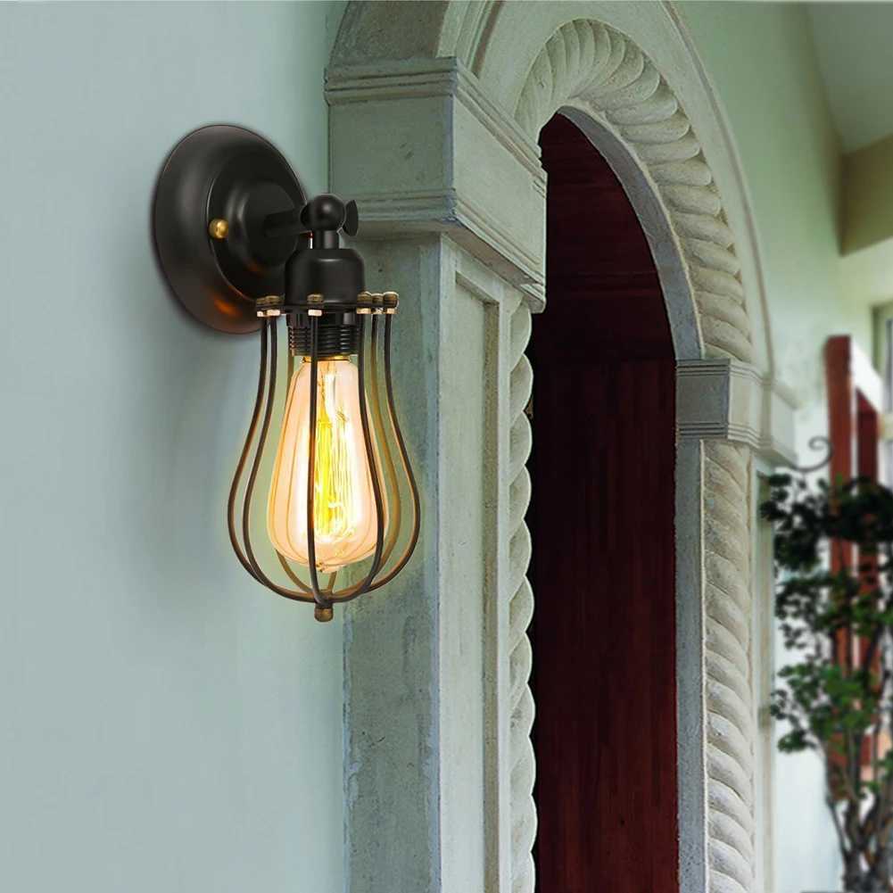 Wall Lamp Vintage Retro Wall Lights Indoor Lighting Bedside Wall Lamps For Bedroom Loft Aisle Decoration Home Lighting Fixtures Z250220