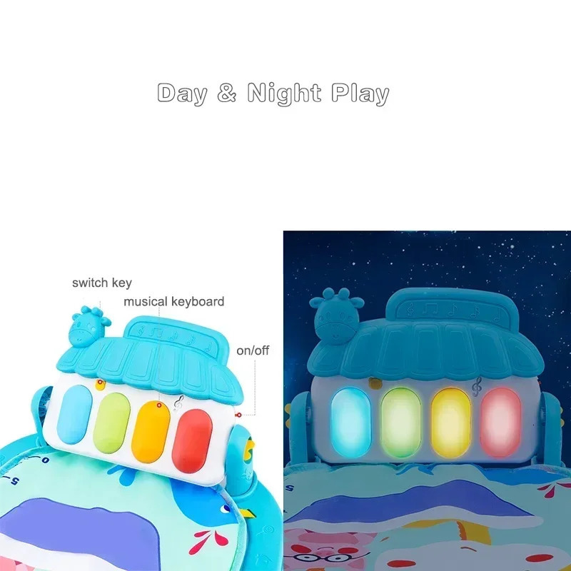 Baby Activity Gym Rack Early Education 036 Months Toy Gifts Musical born Piano Keyboard Crawling Blanket Pedal Play Mat w250221