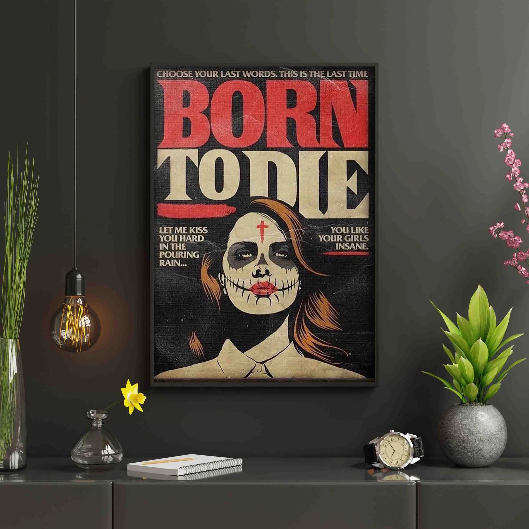 Lizzy Grant Album Poster Aesthetics Born from Death Rap Singer Hip Hop Canvas Wall Art ral Ro Decorative Gifts Y250218