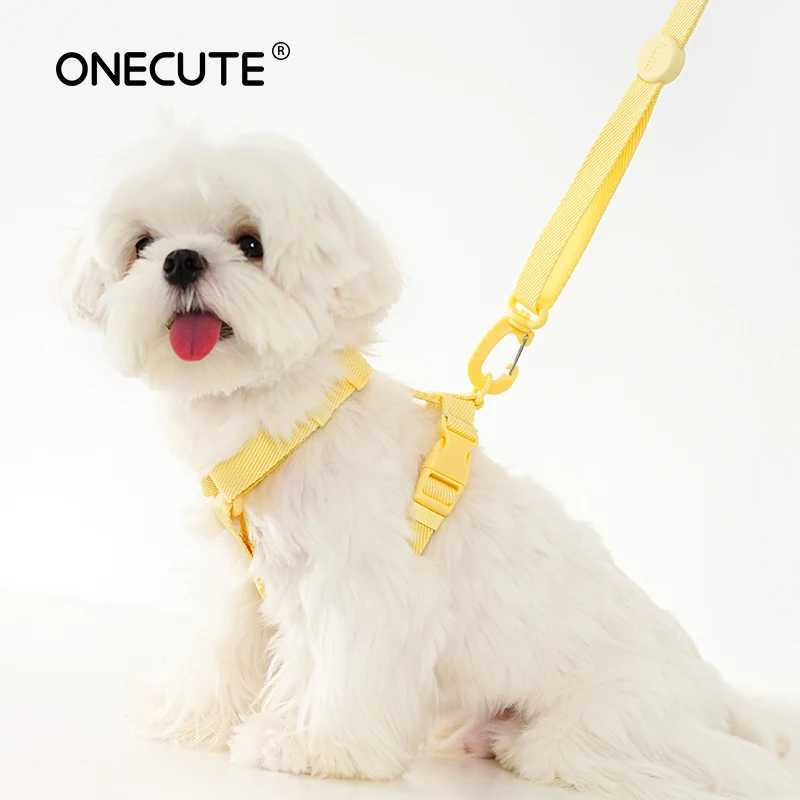 dog harness dog collar dog leash Macaron color pet accessories small dog accessories small dog harness dog supplies Y250704