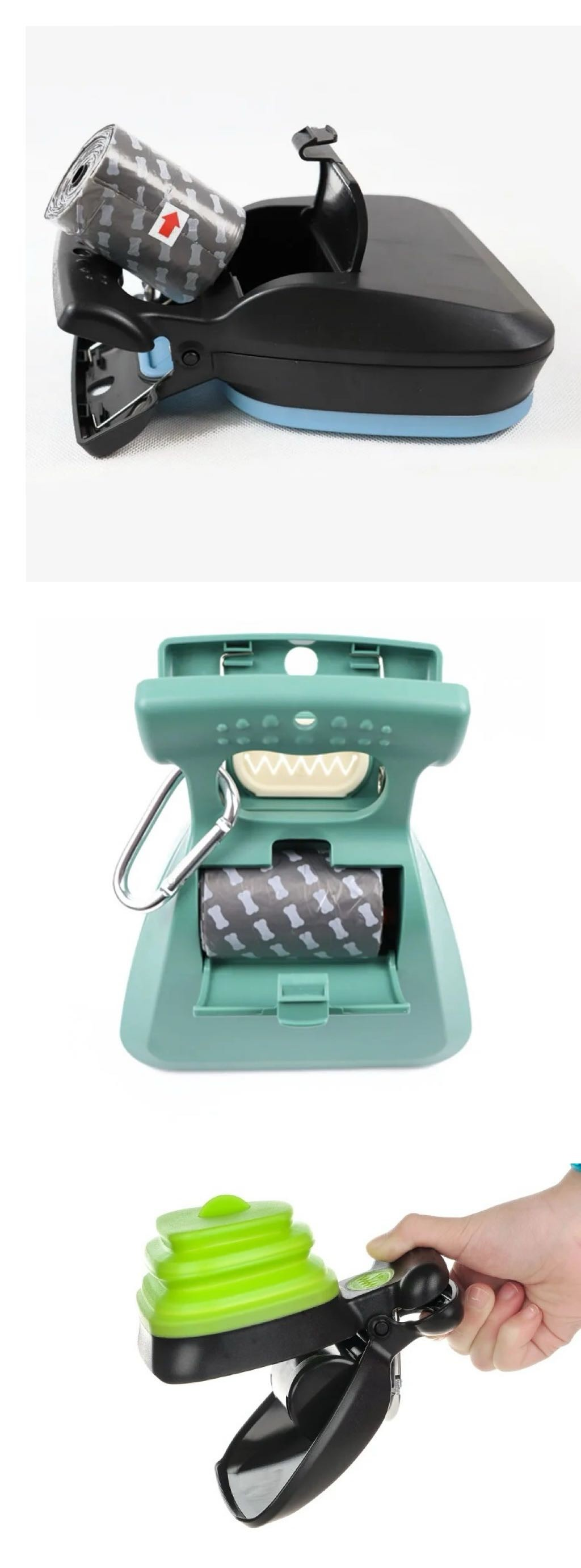Pet Pooper Scooper Travel Kit - Compact & Portable Waste Collector with Biodegradable Bags Included