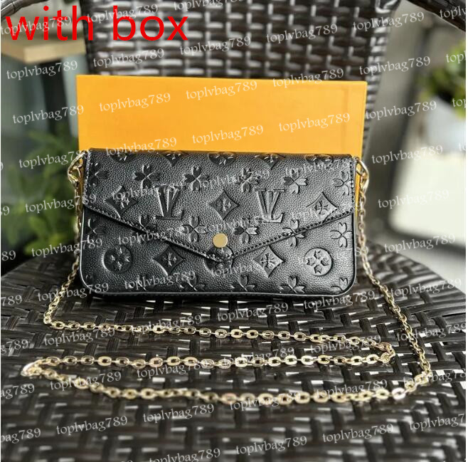 Luxurys Designer Bag 3 Multi FELICIE POCHETTE Chain Bags Handbags Crossbody Purse Fashion Women Shoulder Bags Ladys The Totes Bag Wallet Female backpack