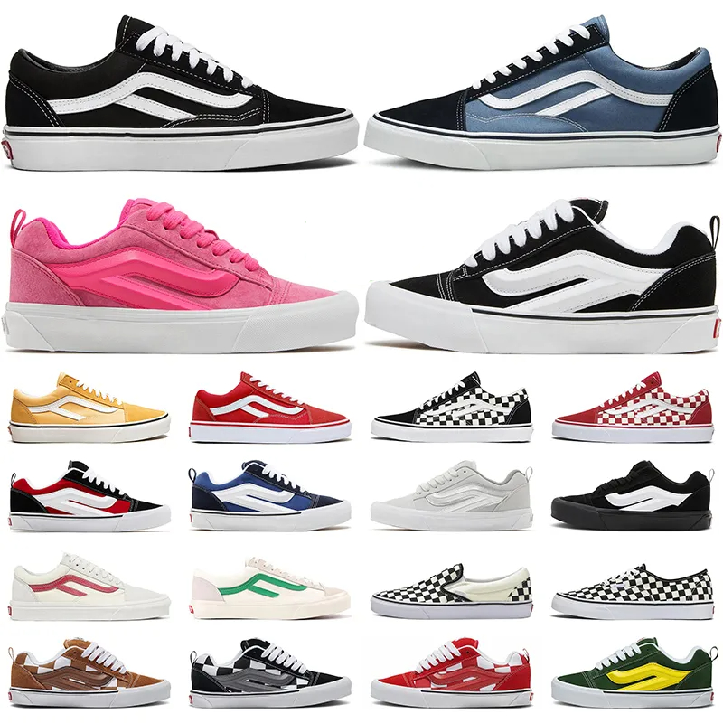 free shipping designer skateboard shoes for men women canvas sneakers black white yellow brown grey pink green blue mens flat trainers