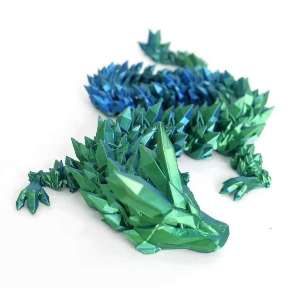3D Printed Gem Crystal Fidget Toy Rotatable Articulated Dragon Egg Ideal Gift for Kids ADHD Perfect Figurines Miniatures Free shipping