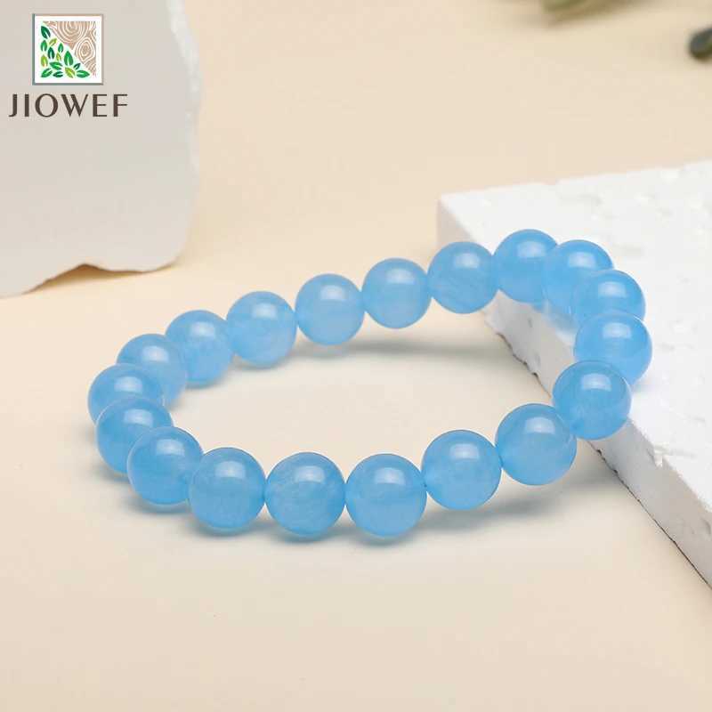 Light Blue Quartzite Bracelets Homme Quartz Lava Tiger Eye Bracelet Made of Natural Stone Jewelry for Women Gifts 6/8/10/12mm W250221